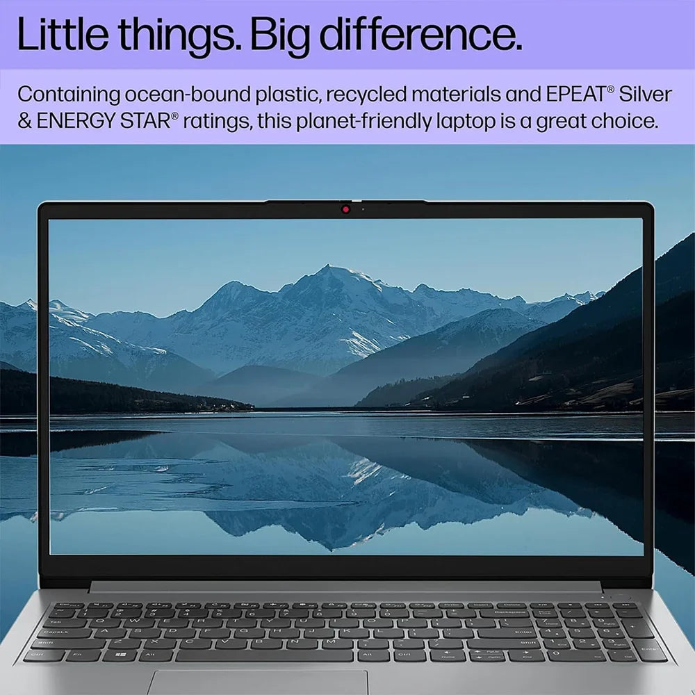 Ordinateur portable professionnel Lenovo Ideapad 1i 15,6", Intel Celeron N4500, jusqu'à 20 Go de RAM, 128 Go eMMC+1 To SSD PCIe, Wi-Fi 6, Office 365 pendant 1 an