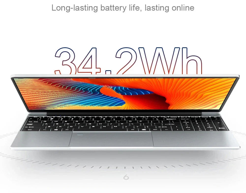 2025 New 15.6 inch Laptops Notebook Windows 11 Pro 1920*1080P Notebook Intel Core i7 8500Y 16GB RAM 1TB SSD Office Study Laptops