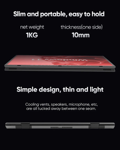 L15 Double -Screen Laptop 104’’ FHD IPS Screen High -Speed 12th Gen Alder Lake N95 CPU(up to 3.4GHz) Max 32GB DDR4 RAM 2TB SSD
