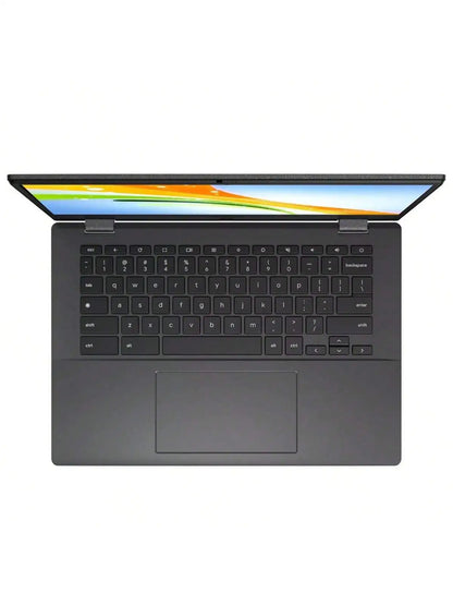 ASUS Chromebook 14" Business Laptop,MediaTek Kompanio 520,4GB RAM,320GB Storage(64GB eMMC+256GB SD Card),Gray,Chrome OS