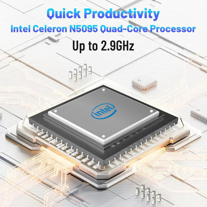 Ordinateur portable 15,6 pouces Windows 11 - 16 Go de RAM, 512 Go de SSD, processeurs Intel Celeron N5095 quadricœur, écran IPS Full HD 1080P
