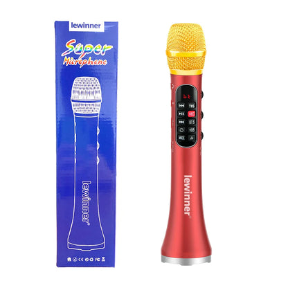 Lewinner L-1098 karaoke Microphone 30W Professional Wireless Bluetooth Mic Handheld Portable Speaker support mobile phone live