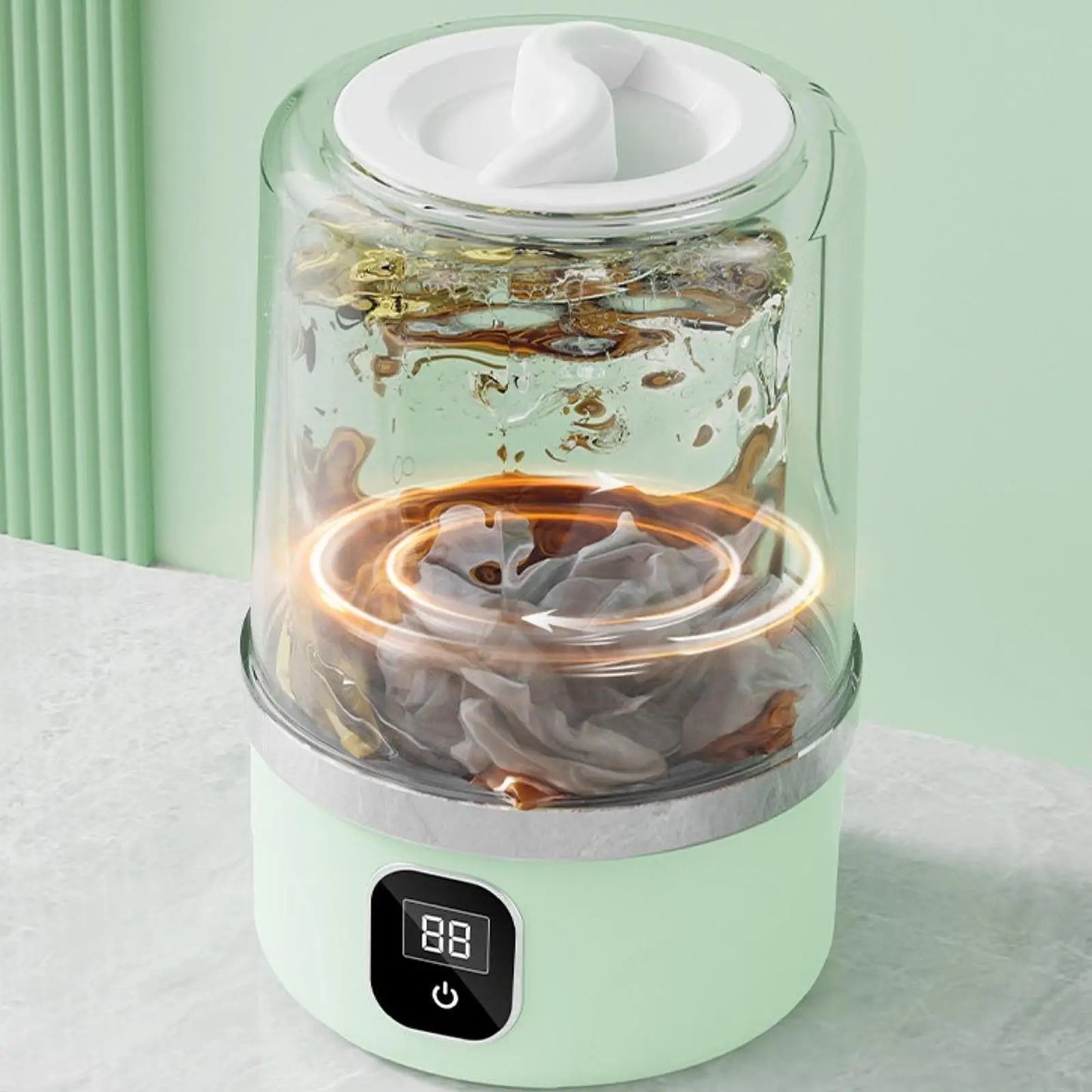 Mini Washing Machine for Home Baby Clothes Dorm Compact Portable Underwear Washer Energy-Efficient Baby Laundry Machine