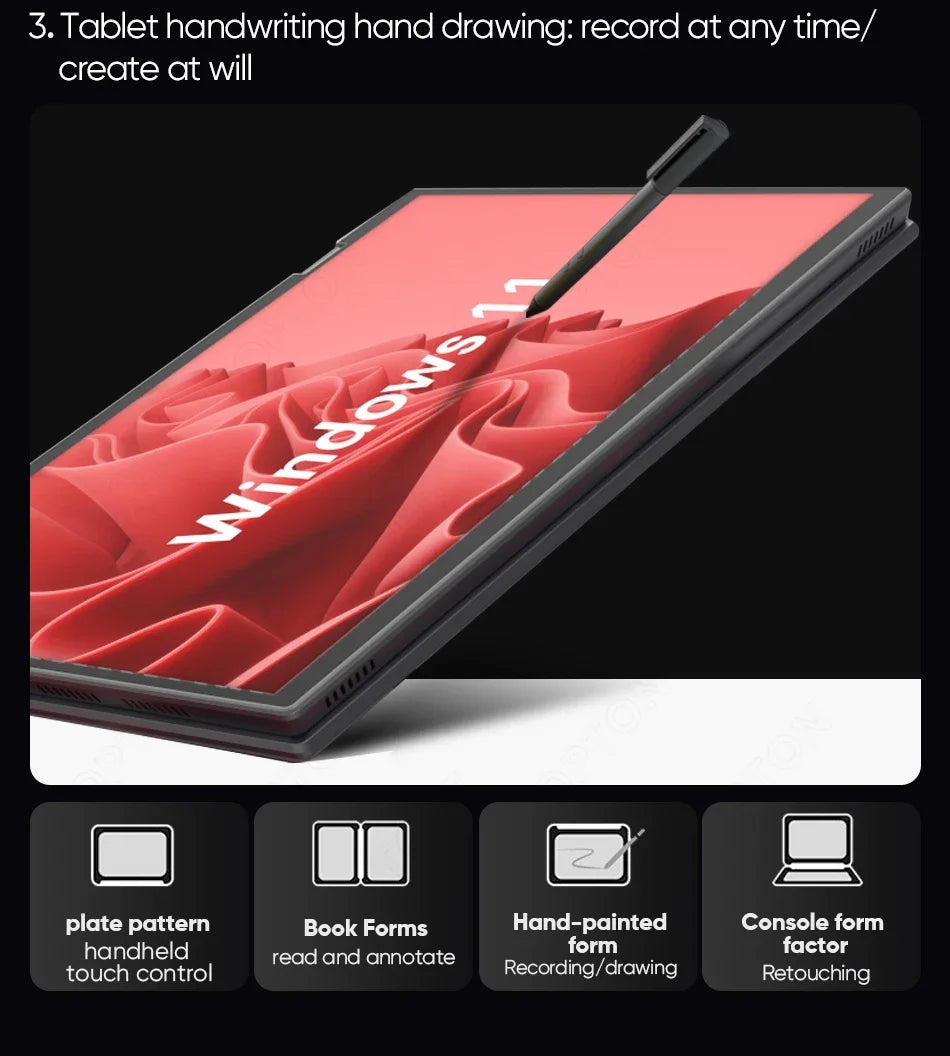 L15 Double -Screen Laptop 104’’ FHD IPS Screen High -Speed 12th Gen Alder Lake N95 CPU(up to 3.4GHz) Max 32GB DDR4 RAM 2TB SSD