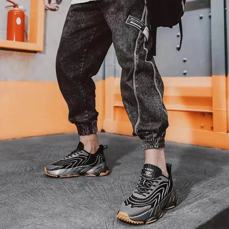 Chaussures de sport décontractées polyvalentes, chaussures de papa, chaussures tendance pour hommes, chaussures en maille