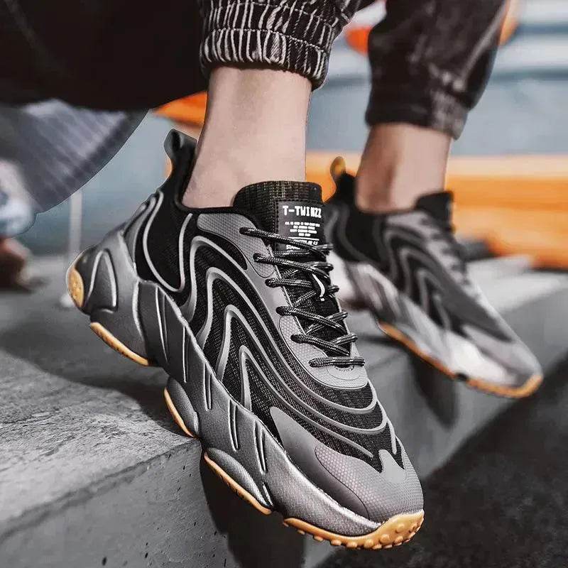 Chaussures de sport décontractées polyvalentes, chaussures de papa, chaussures tendance pour hommes, chaussures en maille