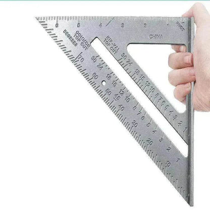 Aluminum alloy woodworking measuring square tool