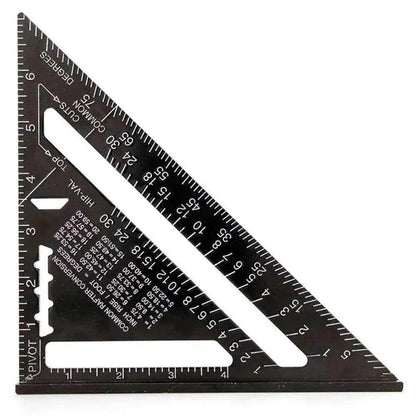 Aluminum alloy woodworking measuring square tool