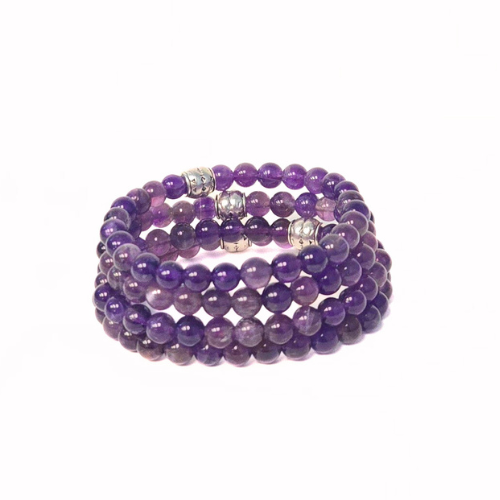 Amethyst Gemstone Bracelet - The Stone of Higher Self