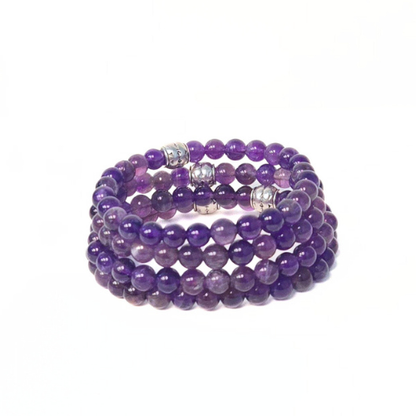 Amethyst Gemstone Bracelet - The Stone of Higher Self
