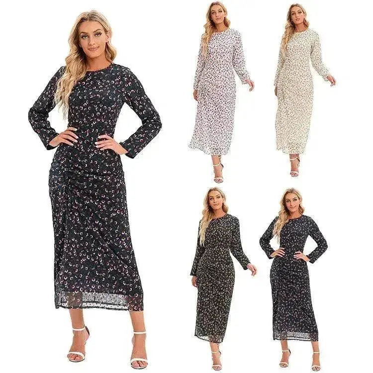 Arab  Fashion Hijab Dress Printed Abayas For Women