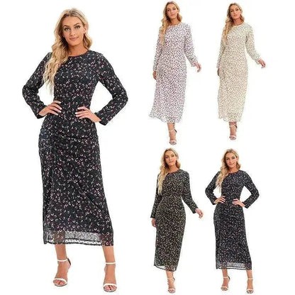 Arab  Fashion Hijab Dress Printed Abayas For Women