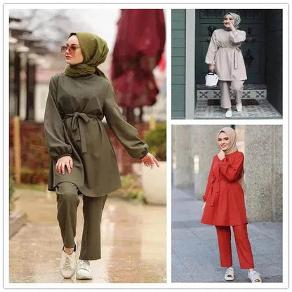 Arab girl Arab  plus size two-piece suit