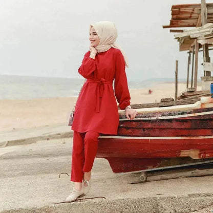 Arab girl Arab  plus size two-piece suit