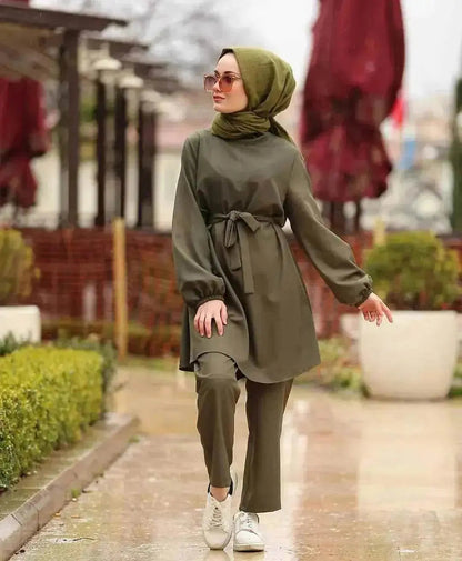Arab girl Arab  plus size two-piece suit