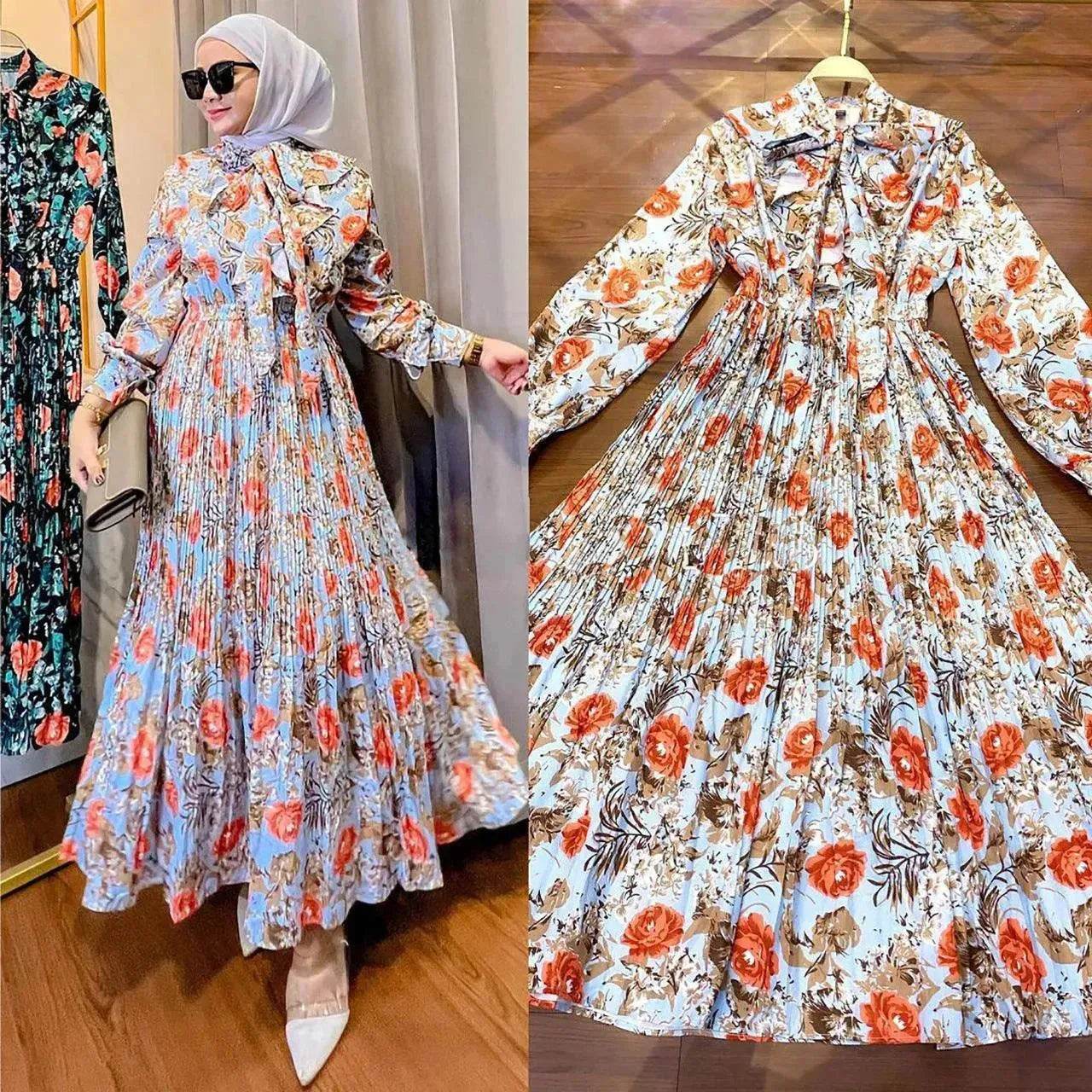 Arabian Printed Dress chiffon Made