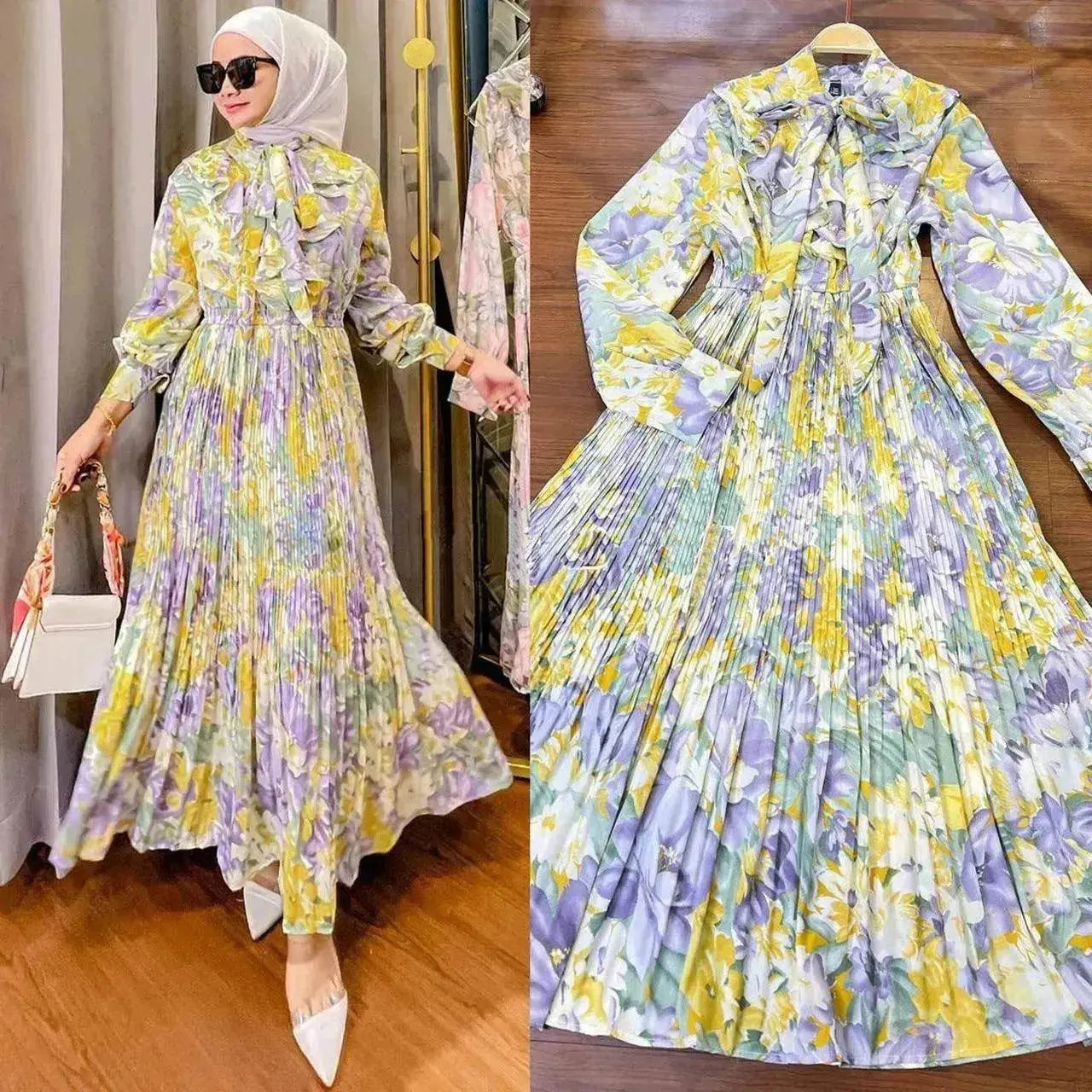 Arabian Printed Dress chiffon Made