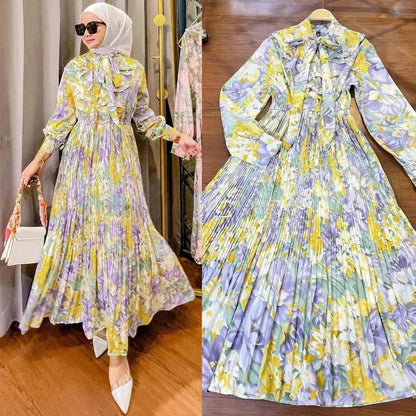 Arabian Printed Dress chiffon Made