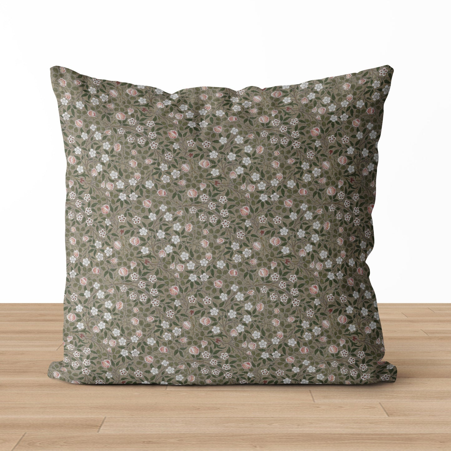 Ivy | Housse de coussin à motif floral vert
