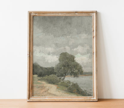 Vintage Muted Landscape Art Print L0197