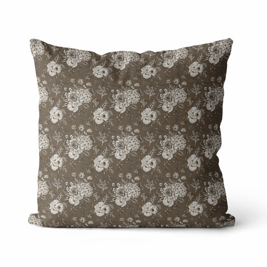 Elysia | Housse de Coussin Fleurie Vintage