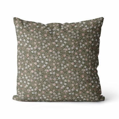 Ivy | Housse de coussin à motif floral vert