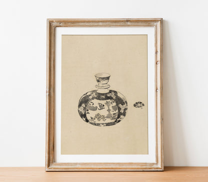Vintage Jar with Lid II Art Print SK0151
