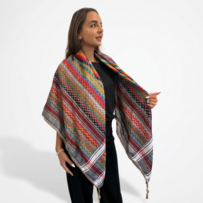 Koufia gris cendré vif | Fabriquée en Jordanie
