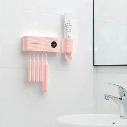 Automatic Air-Drying And Placing Toothbrush Disinfection Box On The Wall