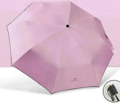 Automatic Lady's Rain & Sun Folding Umbrella