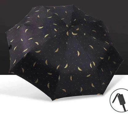 Automatic Lady's Rain & Sun Folding Umbrella