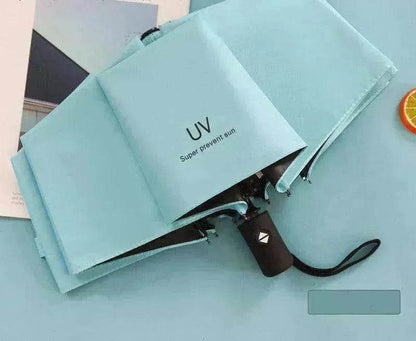 Automatic Lady's Rain & Sun Folding Umbrella