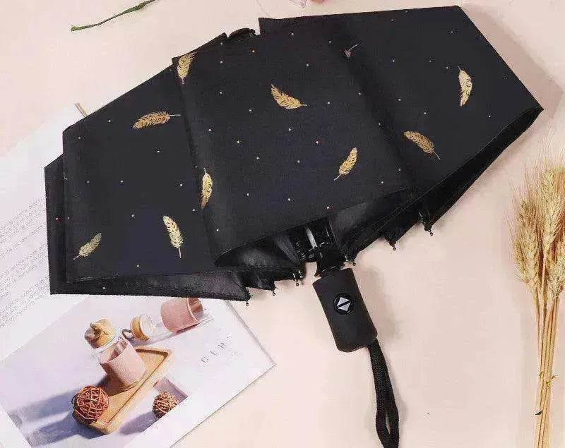 Automatic Lady's Rain & Sun Folding Umbrella