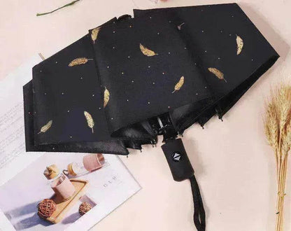 Automatic Lady's Rain & Sun Folding Umbrella