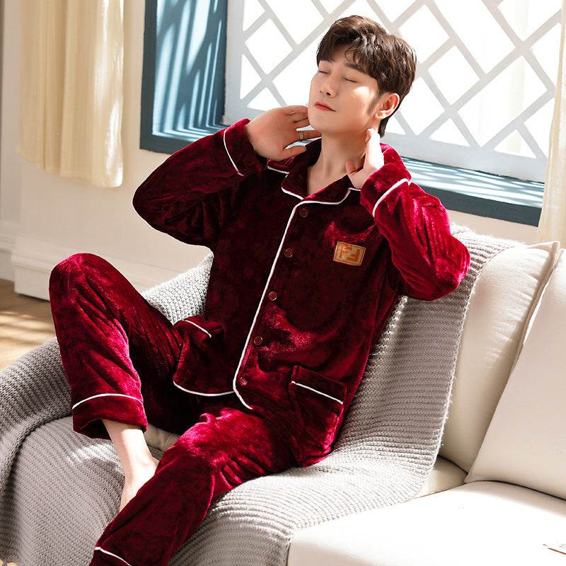 Pyjama d'automne – Bas de pyjama en flanelle pour jeunes hommes