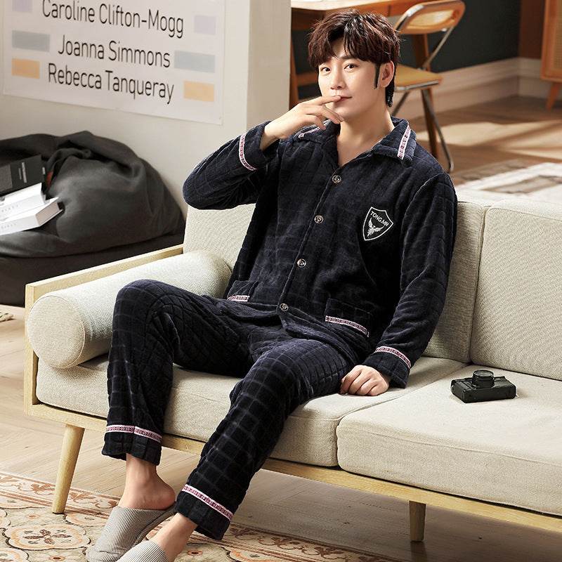 Pyjama d'automne – Bas de pyjama en flanelle pour jeunes hommes
