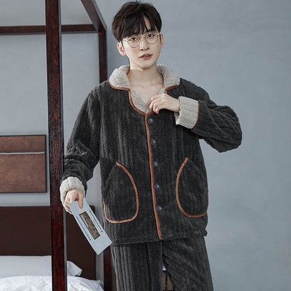 Pyjama d'automne – Bas de pyjama en flanelle pour jeunes hommes