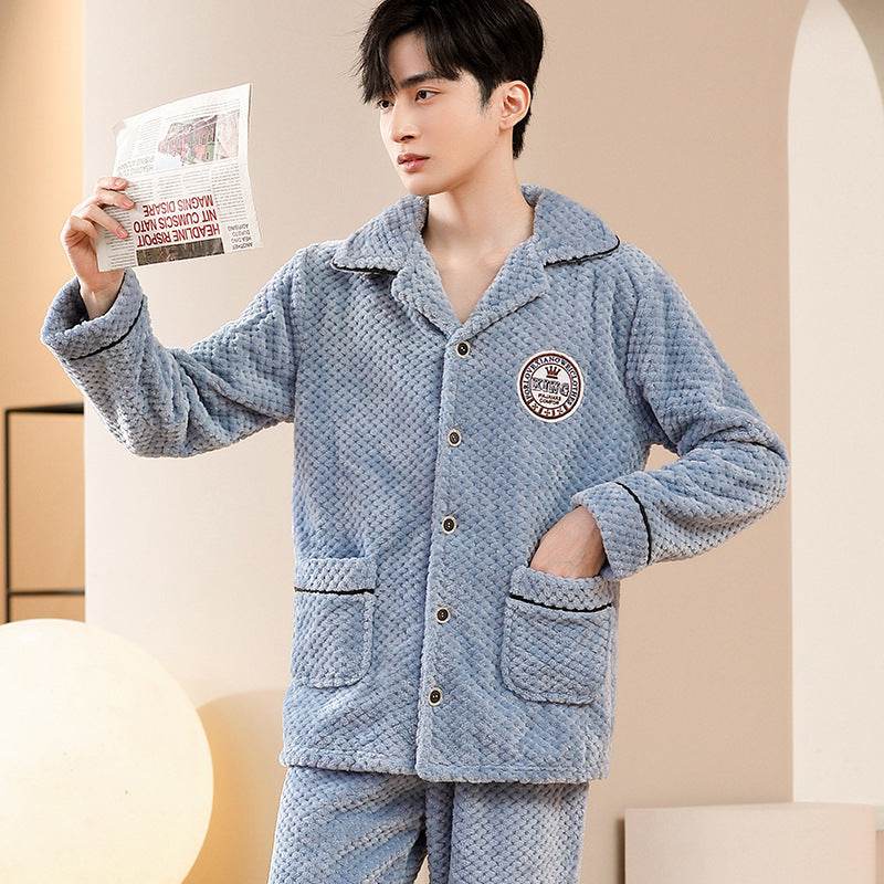 Pyjama d'automne – Bas de pyjama en flanelle pour jeunes hommes