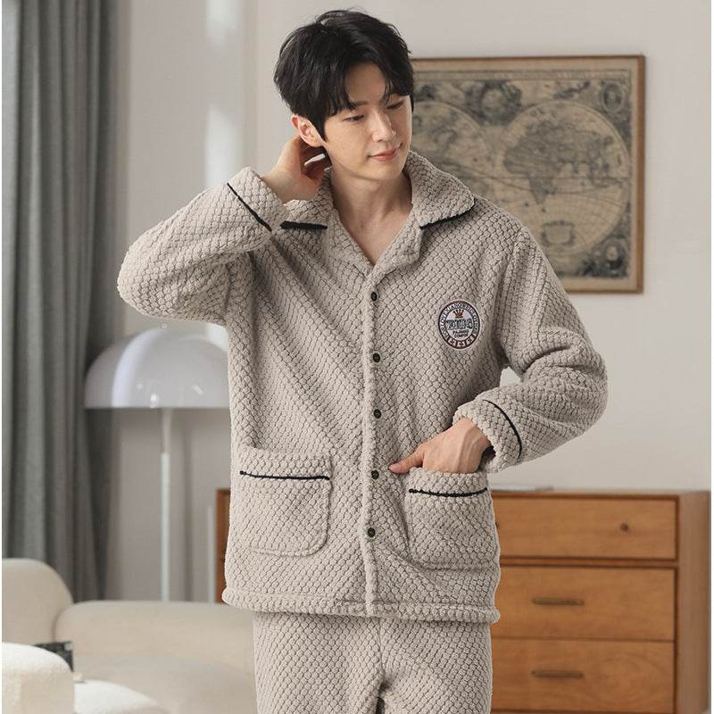 Pyjama d'automne – Bas de pyjama en flanelle pour jeunes hommes