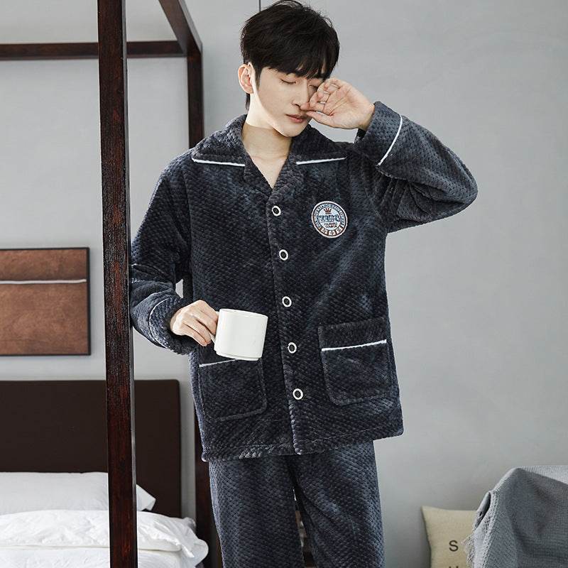 Pyjama d'automne – Bas de pyjama en flanelle pour jeunes hommes