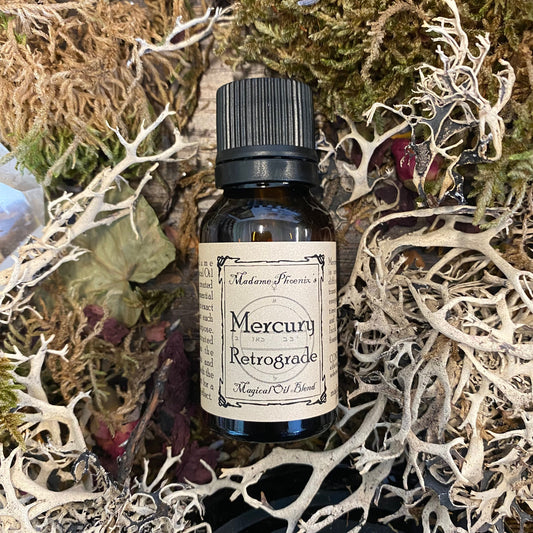 Magie Planétaire Huile Rituelle d'Incantation de Mercure Rétrograde