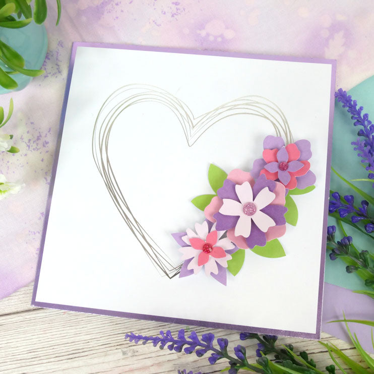 Façades de carte Build-a-Bouquet 15 x 15 cm