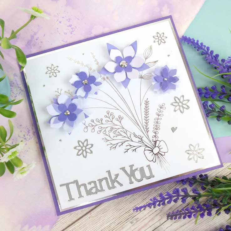 Façades de carte Build-a-Bouquet 15 x 15 cm