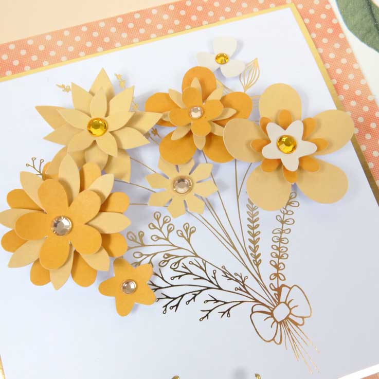 Façades de carte Build-a-Bouquet 15 x 15 cm