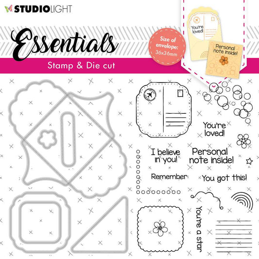Tampon & Matrices de découpe Enveloppe carrée fantaisie Essentials 148x105mm nr.58