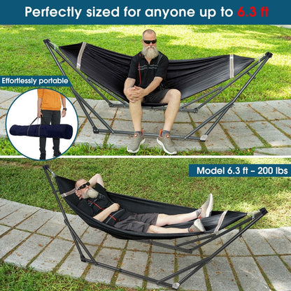 Tranquillo Original Collapsible Hammock with Stand for Ultimate Relaxation