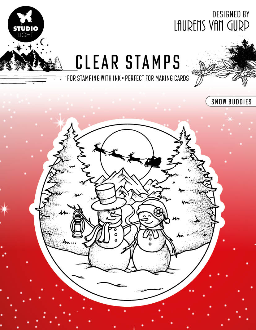 BL Tampon Transparent Snow Buddies Essentials 120x120x3mm 1 PC n°299