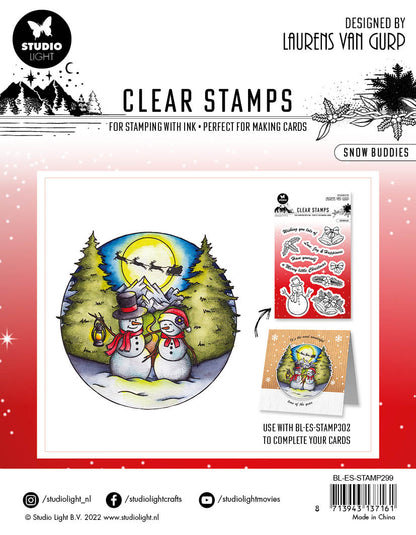 BL Tampon Transparent Snow Buddies Essentials 120x120x3mm 1 PC n°299