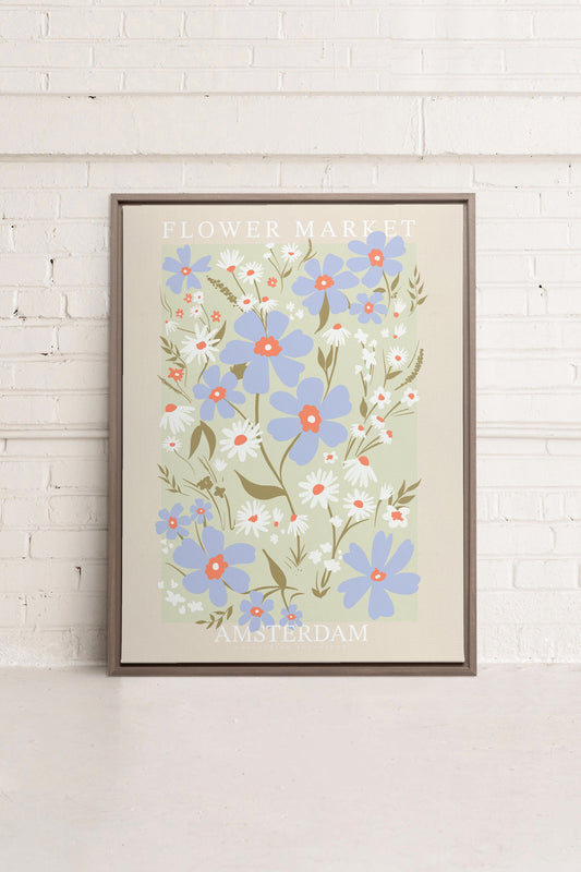 AMSTERDAM BLOOM, Stretched canvas artwork