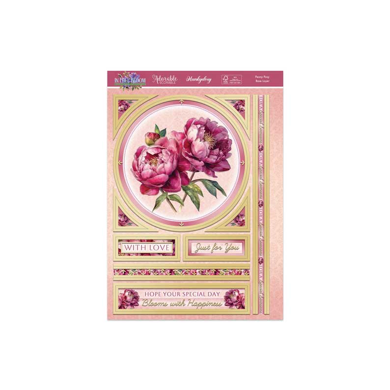 In Full Bloom Grand kit de décorations - Pivoine et bouquet